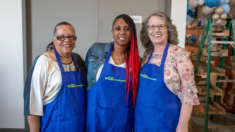 Volunteers at Raise the Roof.